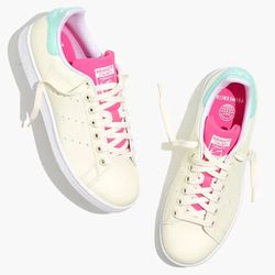 Adidas Stan Smith Lace-Up Sneakers in Colorblock