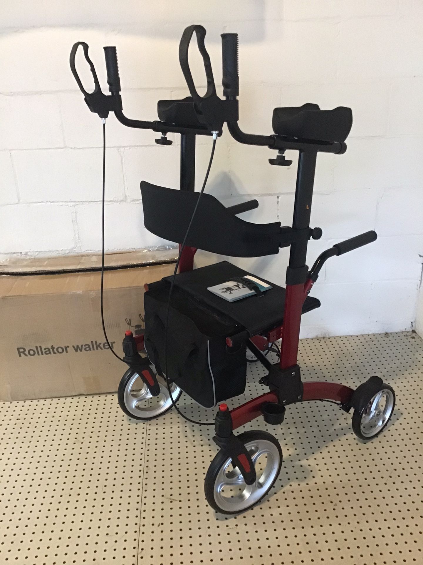 Upright Standing Rolling Walker Rollator NEW