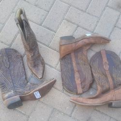 NEW Men Corral Cowboy BOOTS Deer And Leather Size 9 Bota Botas Only $120 A Piece