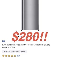 LG Mini Fridge With Freezer