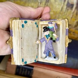 Enesco Charles Dickens  A Christmas Carol Christmas Ornament Figurine 3”x2.5”