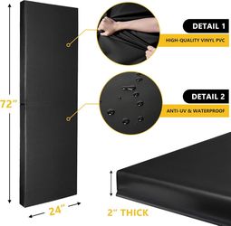 Gym wall padding, basketball court wall protector, removable 2-inch thick high-density protective pads for wall-mounted basketball hoop