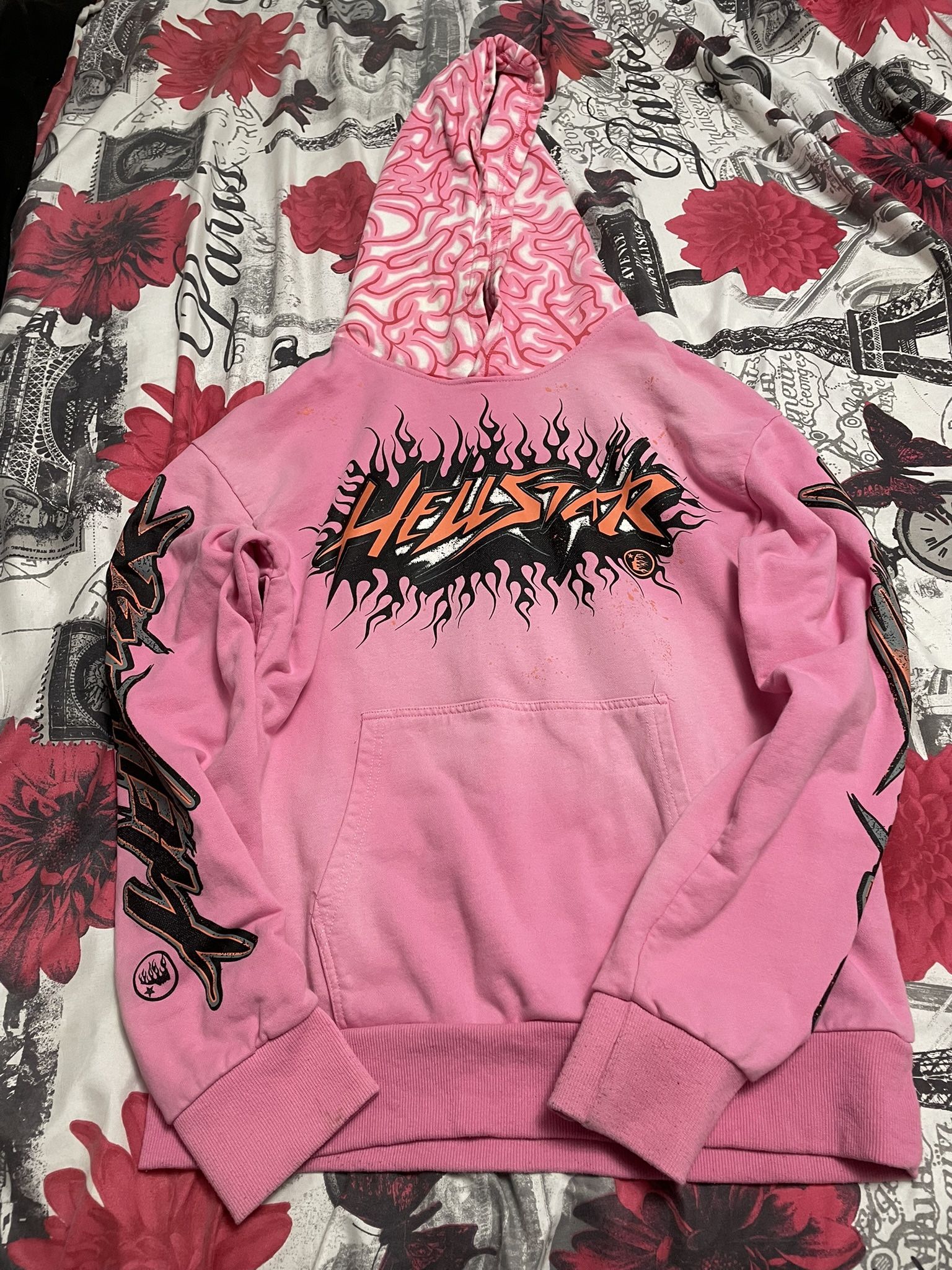 Hellstar Hoodie Pink Brain 