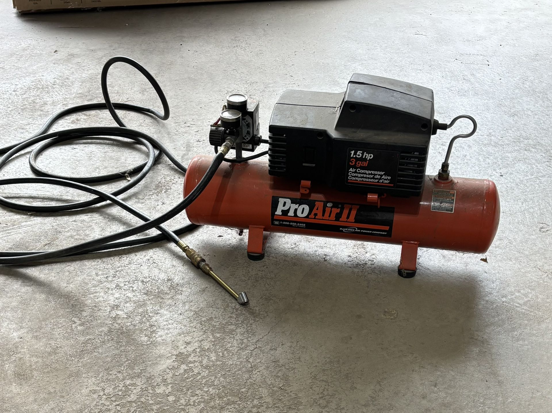 Pro Air II 3 Gallon Air Compressor