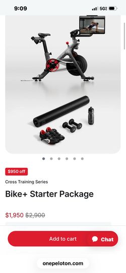 Peloton Bike with shoes etc