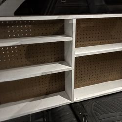 Tool Shelf Unit With Peg Board