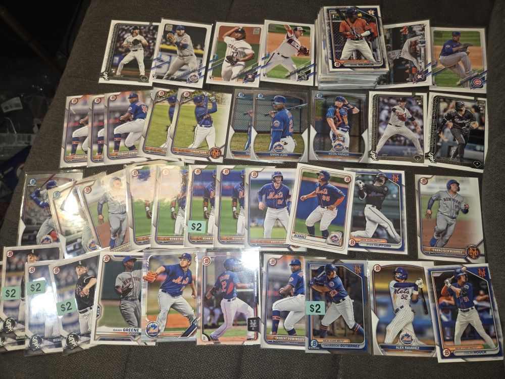 BIG LOT Modern 100 Rookies RC Rookie Cards White Sox, Mets, Astros, Dylan Cease RC's, Ronny Mauricio RC's, and many more!