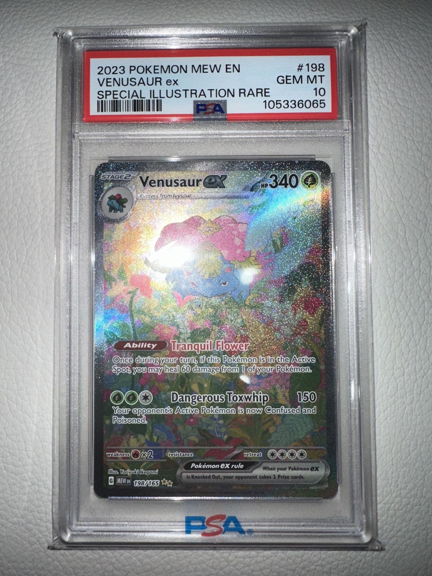 Venusaur ex 198/165 Pokemon 151 Special Illustration Rare PSA 10