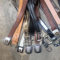 Leather Belts & Purses 