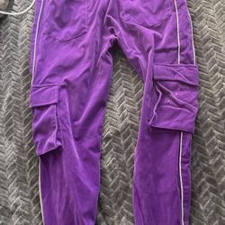 Purple Cargo Pants Size 32