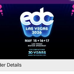 EDC GA + 3 day pass