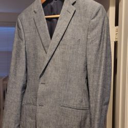J.Crew Ludlow 42L Cotton Linen Sport Coat - Light Gray Texture - $70 OBO