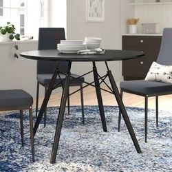 Carson Carrington Sabyholm Modern Round Kitchen Tables + 2 Chairs