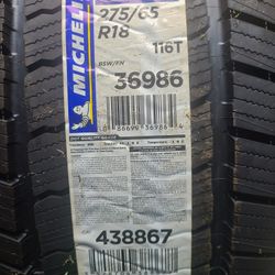New MICHELIN Defender LTX M/S 2 275/65R18XL 116T (Quantity of 4)