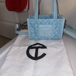 Pool Blue Monogram Small Telfar 