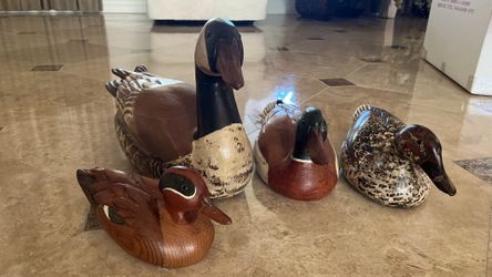 Carved Wood Duck Decoys
