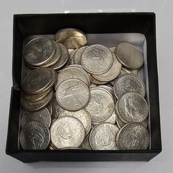 10 Centavos 1952 Cuba Silver ( 90 Coins)