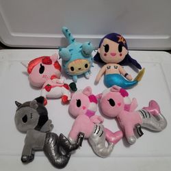 Tokidoki Plush Lot Mermicorn Unicorno Cactus Friends