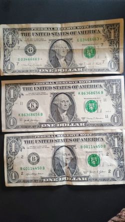 1988 Star Note / Offset Cut Error,2017ladder Bill,2021 Low Serial Number, With Ink Bleed Through to the back