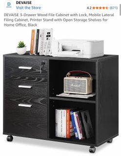 Black Filing Cabinet