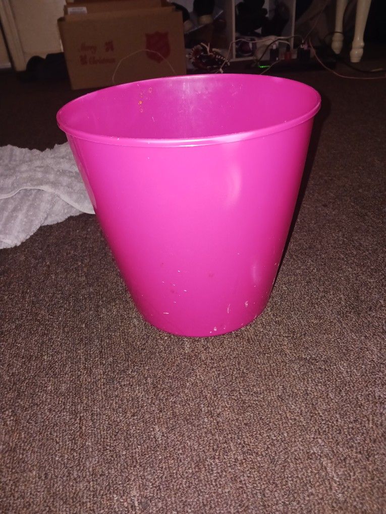 Small Pink Wastebasket