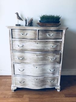Antique painted and distressed dresser