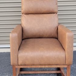Faux Leather Rocking Chair 