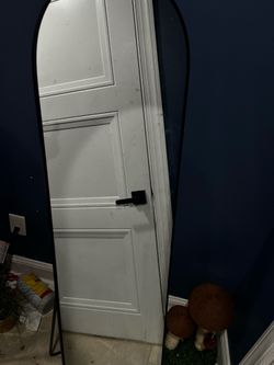 “59 x 16 black arched mirror