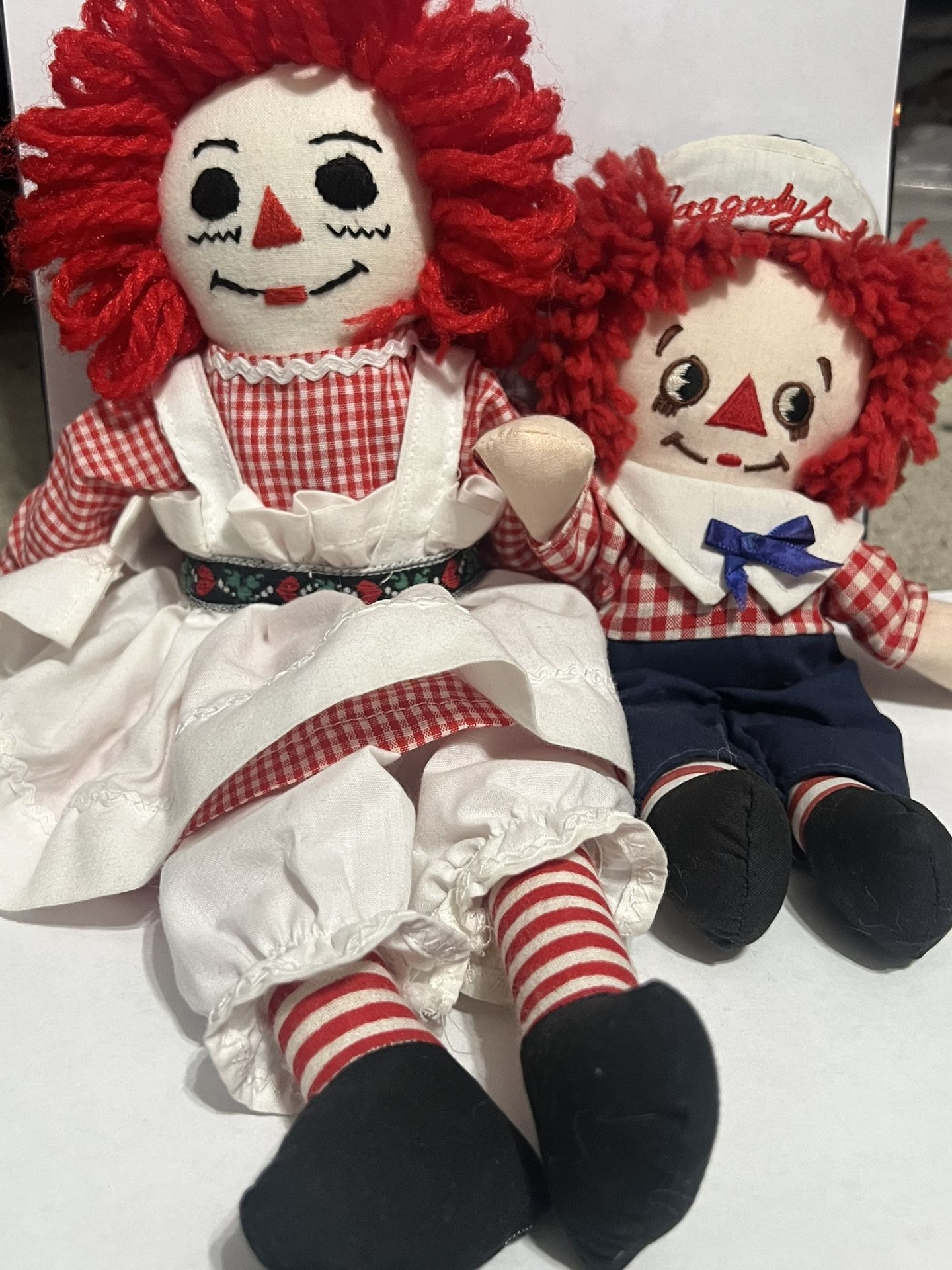 Vintage Raggedy Ann and Andy Dolls