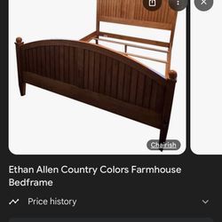 Ethan Allen Bed Frame Full Size 