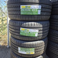 245 40 19 Vendo Set De Llantas NUEVAS De La Marca ✅️ TBB Tires 🏈