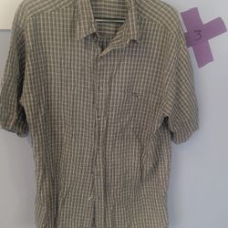 Men's Light Weight Short Sleeve Button Up 