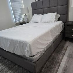 Queen Bed Frame With Mattress