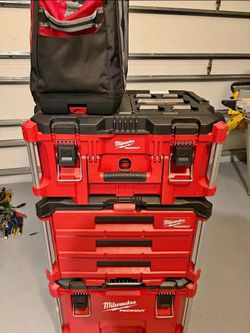 Milwaukee PACKOUT 4-Piece Modular Tool Storage System - Excellent Condition