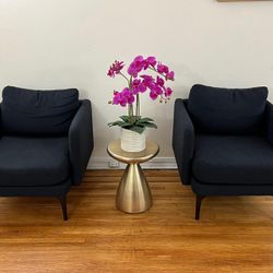 West Elm chairs (Navy)