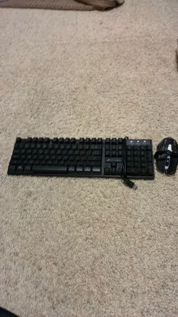 Wired keyboard and mouse