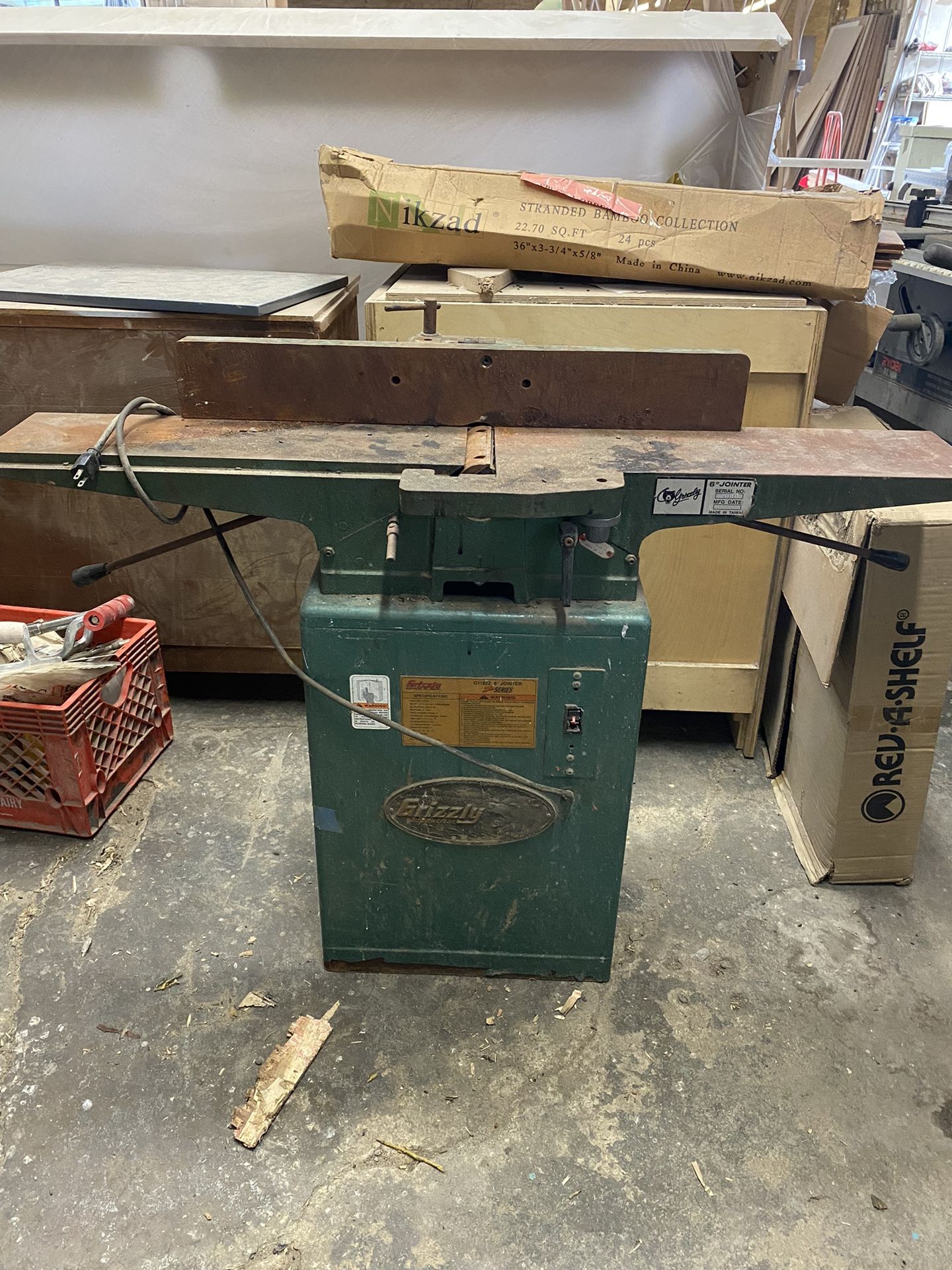 Grizzly G1182Z 6” Jointer