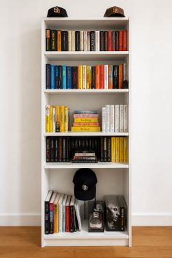Free White 5-Shelf Bookcase