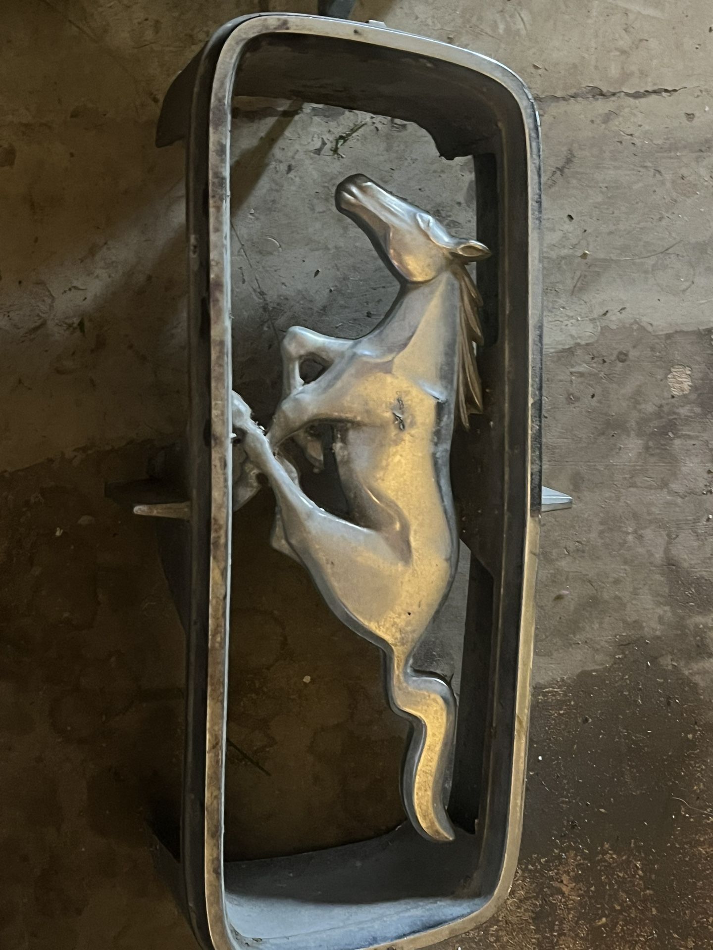 Vintage Mustang grill assembly 