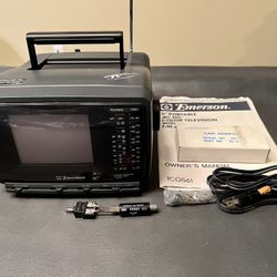 Emerson 5” Portable AC/DC Color Television with FM/AM Radio 