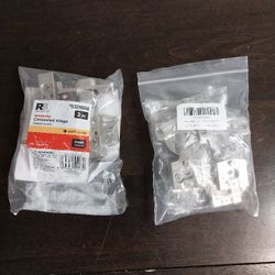 (CABINET HINGES) 1 Package Of Vallecloud (4 Pack  Hinges,),1 Package Of Reliability, 2 Ct. Frameless Concealed Hinges