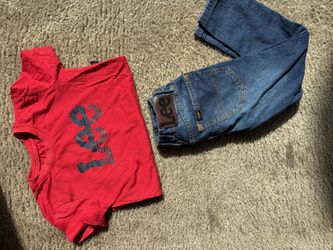 Boys Lee Outfit Set – Size 5T (T-Shirt + Jeans)