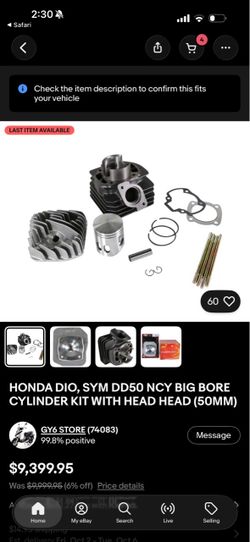 50mm mini stroker bore kit