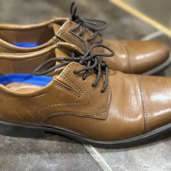 Men’s Clark’s Collection Extreme Comfort Brown Leather Dress Shoes ***Size 7***