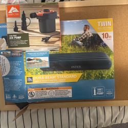 Intex Twin Air Mattress And Air Pump