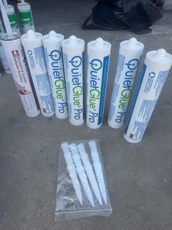 QuietGlue Pro Acoustic Glue Tubes – Lot of 5