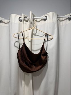 Brown cropped top size medium