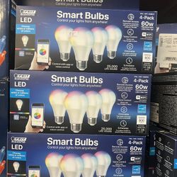 Feit Electric Wi-Fi Smart Bulbs, 4-pack