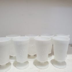 Vintage Milk Glass Cups