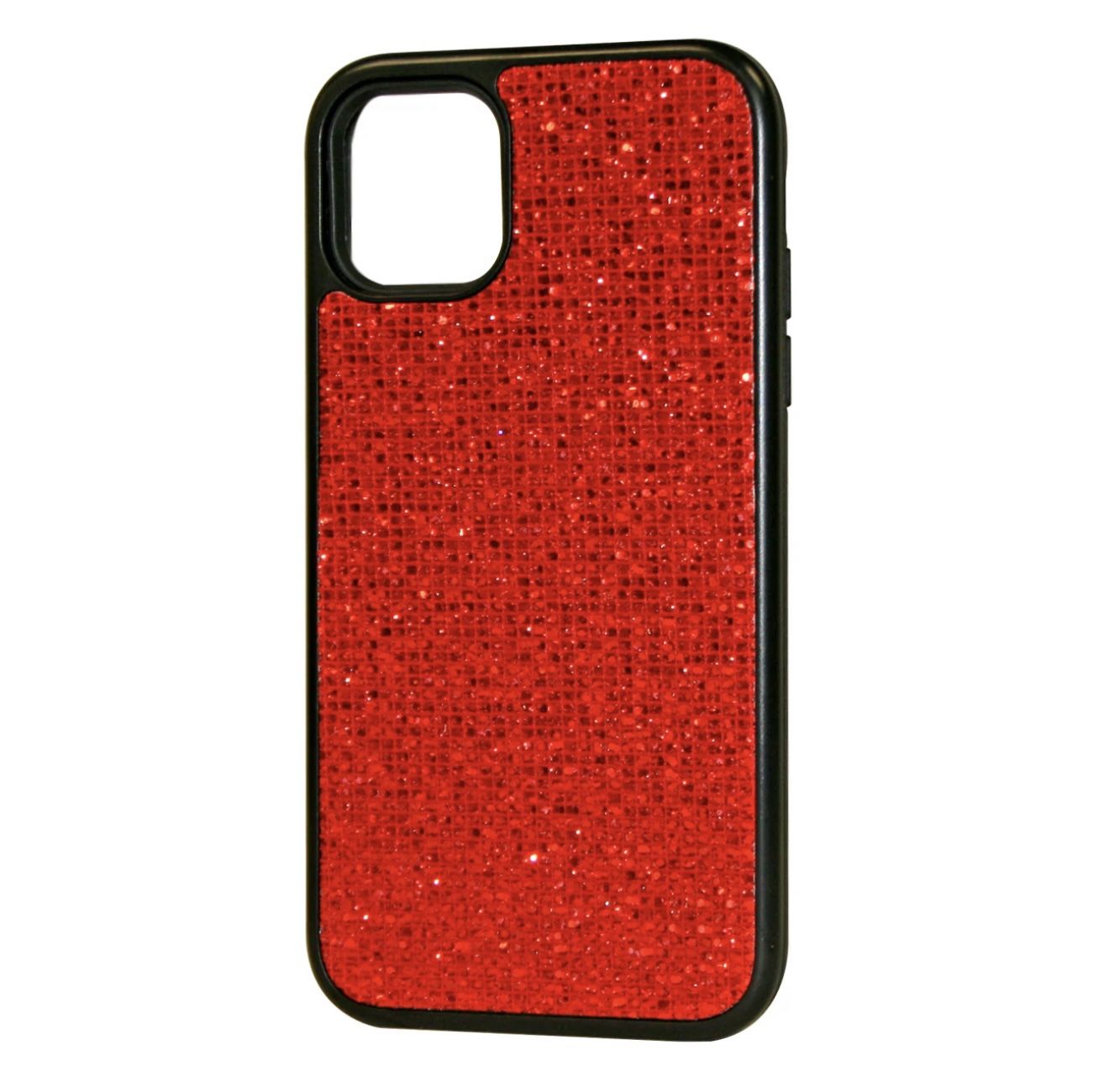 ✨ Reiko Diamond Rhinestone Case for iPhone 11 Pro Max – Red & Black